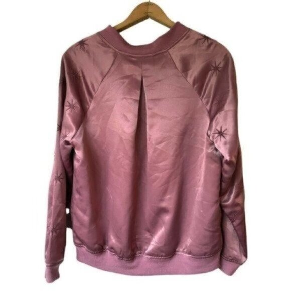 Ballet Core Honey Punch Silky Cardigan Jacket Mauve Women’s Size Medium Spring - Picture 3 of 12